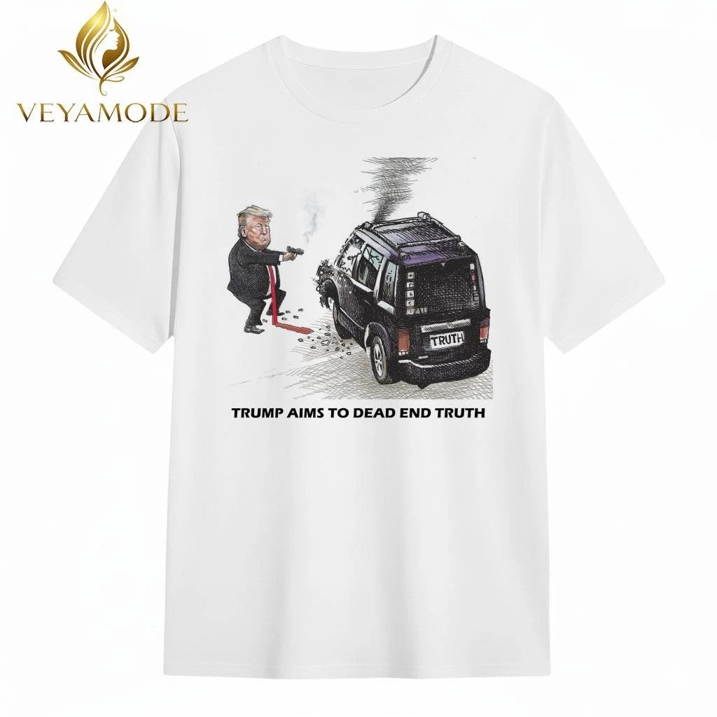 Trump aims to dead end truth tee
