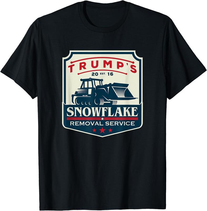 Trump's Snowflake Removal Service - Funny Donald Trump 2024 T-Shirt | Tee for Men & Women | Cotton