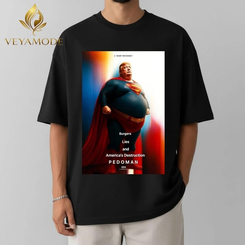 Trump superman pedoman tee