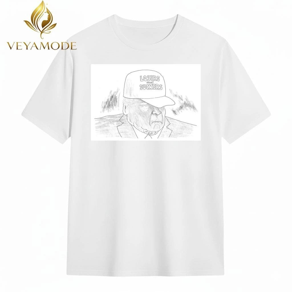 Trump wear hat losers and suckers tee