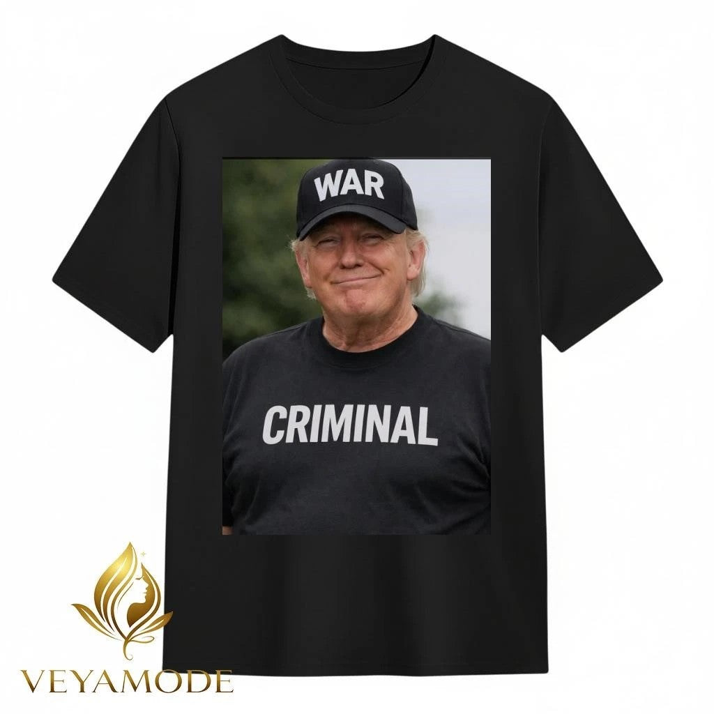 Trump wear war criminal tee