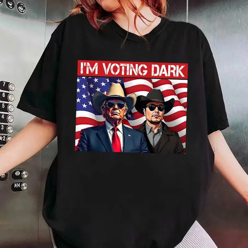 Trumpp  Shirt, I'm Voting Dark Shirt Hoodie, Sweatshirt | DripVista.com