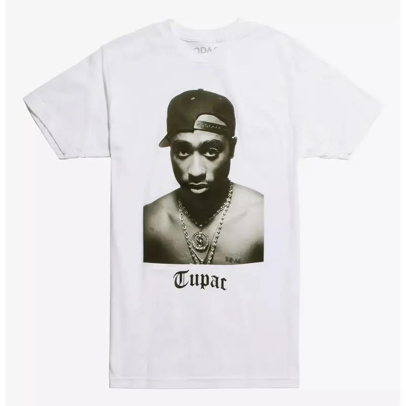 Tupac Black & White Photo T-Shirt, OFFICIAL BAND T-SHIRT, CALIFORNIA LOVE, Hip Hop Tee Short Sleeve, Gift For him and...