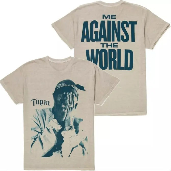 Tupac Shakur 2Pac Men's T-Shirt Merch Me Against The World Tee, Gift for Him, Gift For Her, Vintage Y2K, Menswear Top...