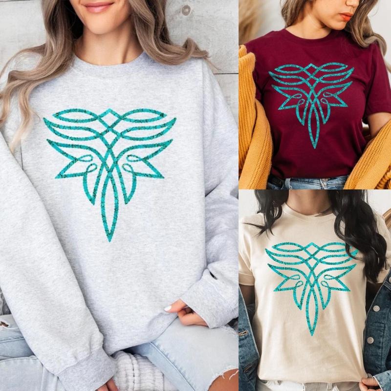 Turquoise Boot Stitch Sweatshirt, T-shirt, vintage western women's graphic tees, western outfits women, country concert outfits, western clothing, she's country clothing, western stuff, cowgirl stuff, western tops clothes