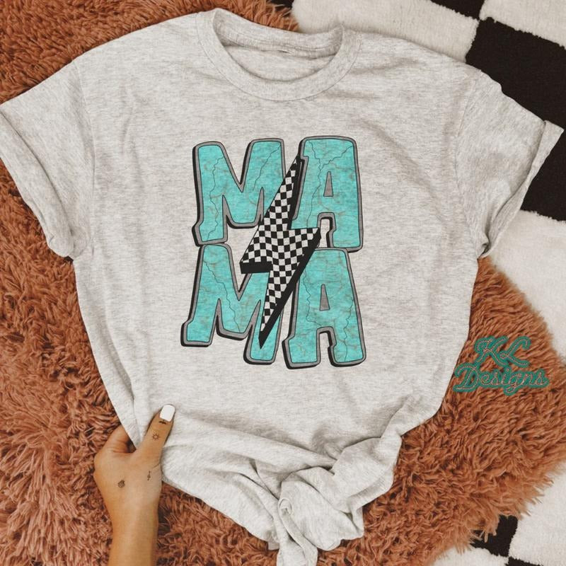 Turquoise Stone Mama T-shirt, Sweatshirt, western clothing hoodies, western outfits women, western tops | DripVista.com