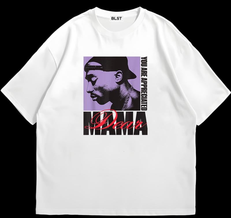 Tuu.PPac Dear Mamaa T-Shirt Retro Design Customizable Graphic Add Your Unique Twist Hoodie, Sweatshirt | DripVista.com
