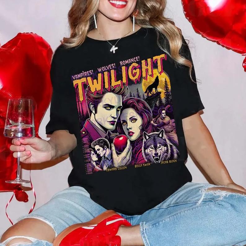 Twilighttt Shirt Limited Vintage T-Shirt, Oversized Unisex T-shirt Twilightt Fans Homage T-shirt, Gift For Book Lover...