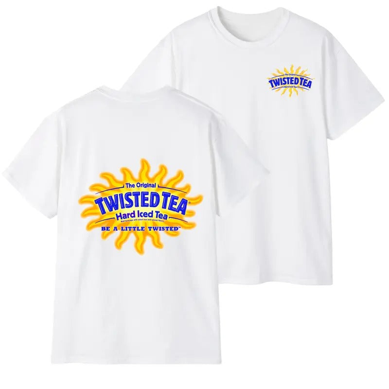 Twisted Tea 2 Sided T-Shirt Summer T-Shirt Full - 100% Cotton - Classic Hoodie, Sweatshirt | DripVista.com