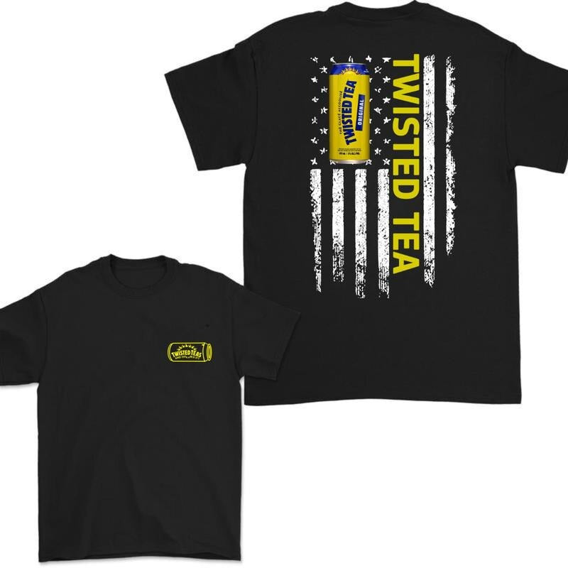 Twisted Tea Logo Flag 2-sided Tshirt, Twisted TeaLight Tshirt Full Color For Men Gunpla brand Women Tshirt, Twisted Tea...