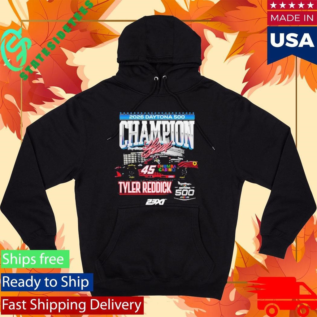 Tyler Reddick Checkered Flag Sports 2026 Daytona 500 Champion Shirt