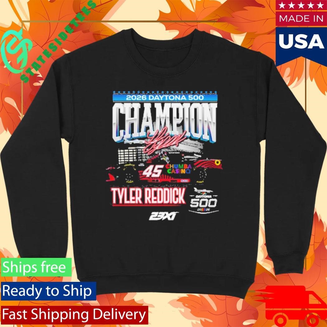 Tyler Reddick Checkered Flag Sports 2026 Daytona 500 Champion Shirt