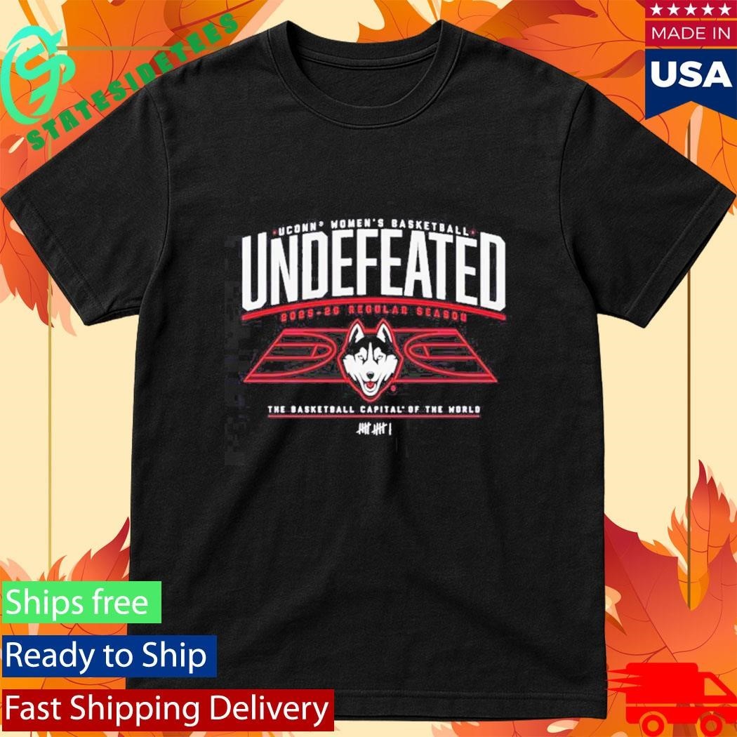 UConn Huskies WBB Undefeated 2025-26 Regular Season Shirt