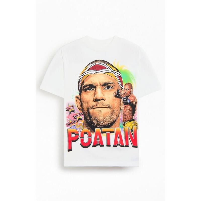UFC Men's Alex Pereira Poatan Stare T-Shirt - Multicolor Hoodie, Sweatshirt | DripVista.com