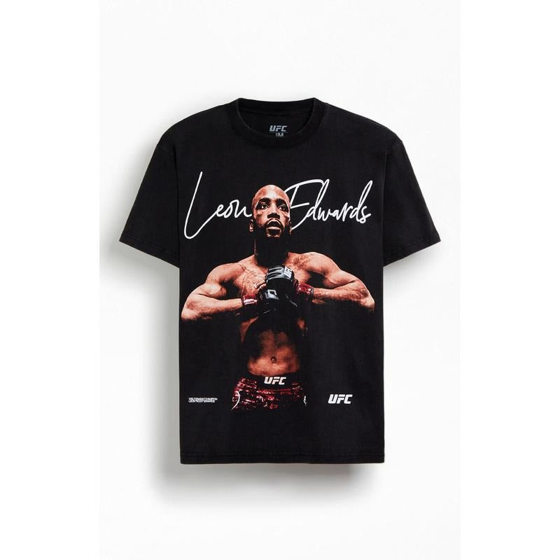 UFC Men's Leon Edwards Oversized T-Shirt - Multicolor Hoodie, Sweatshirt | DripVista.com