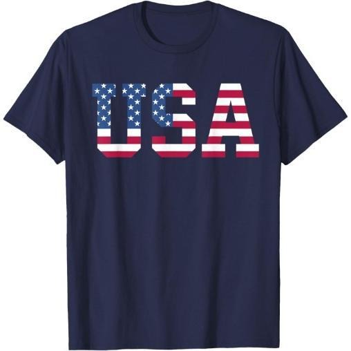 USA American Flag Patriotic Red White Blue Stars & Stripes T-Shirt Made in USA Hoodie, Sweatshirt | DripVista.com