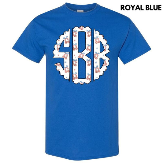 USA Disco Cherry Monogram Gildan Short Sleeve T-Shirt 'NLB'