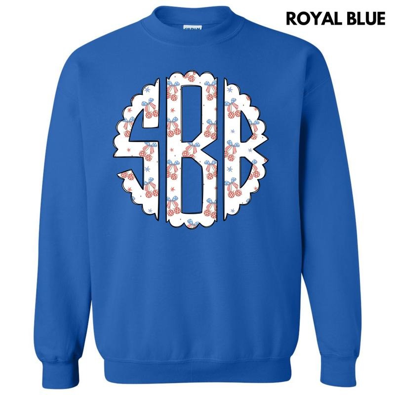 USA Disco Cherry Monogram Sweatshirt 'NLB' T-Shirts, Hoodie | DripVista.com