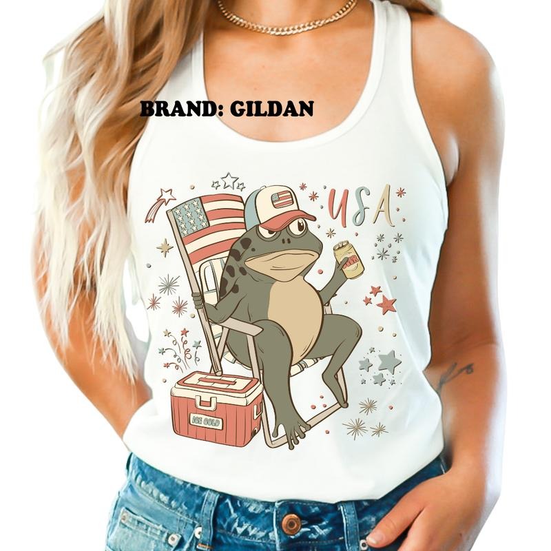 USA Frog GILDAN BRAND Shirt - Women's Clothing Direct to Garment Printed USA Unisex Sizing Hoodie, Sweatshirt | DripVista.com