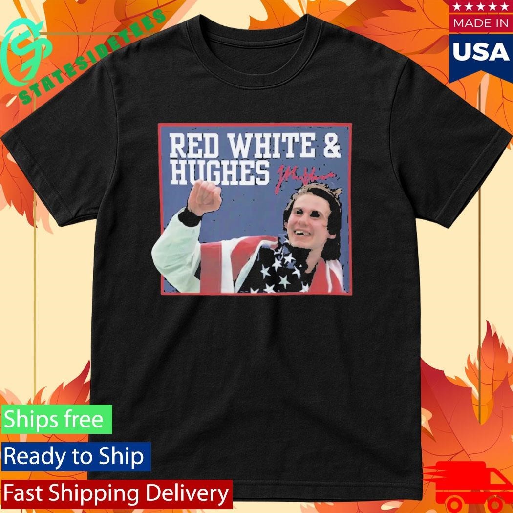 USA Hockey Red White And Hughes Shirt