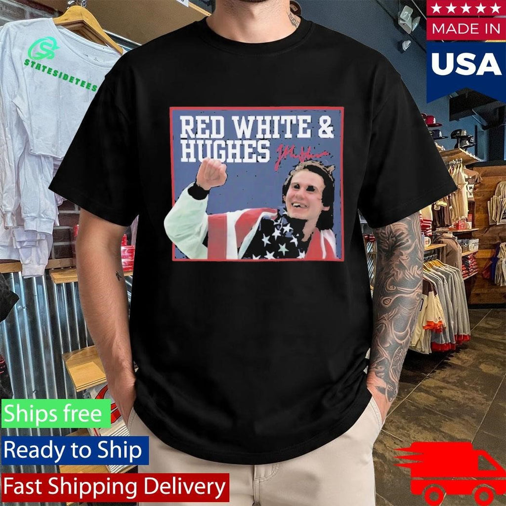 USA Hockey Red White And Hughes Shirt