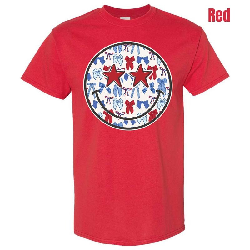 USA Ribbon Happy Face Gildan Short Sleeve T-Shirt 'NLB' Hoodie, Sweatshirt | DripVista.com