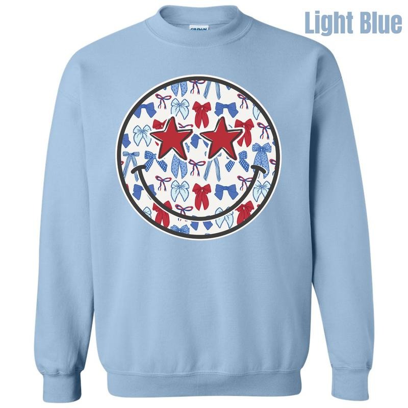 USA Ribbon Happy Face Sweatshirt 'NLB'
