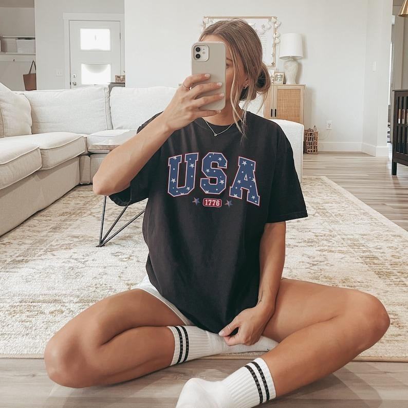 USA Shirt, America Shirt, Fourth of July Shirt, 4th of July Tee, Patriotic Shirt, America Est Shirt, Red White and Blue