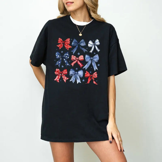 USA Shirt, Womens 4th of July Shirt, Red White and Blue, Coquette Fourth of July Shirt, USA Graphic Tee, Trendy 4th of July, Patriotic Shirt