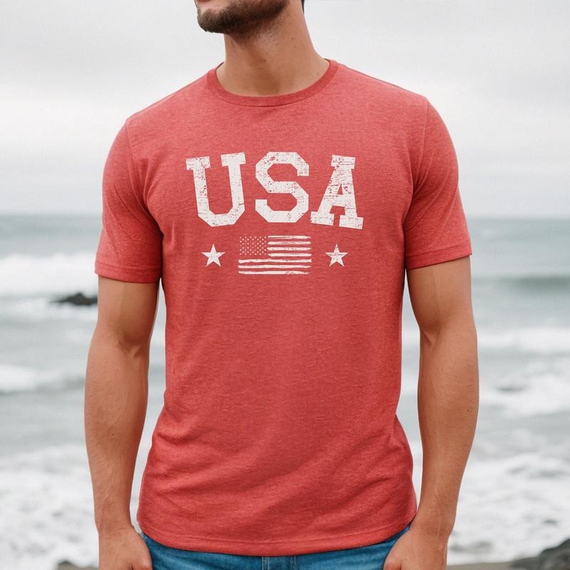 USA distressed Tshirt, 4th o July Shirt, USA Men's shirt, 4th of July t-Shirt, America Patriotic Shirt