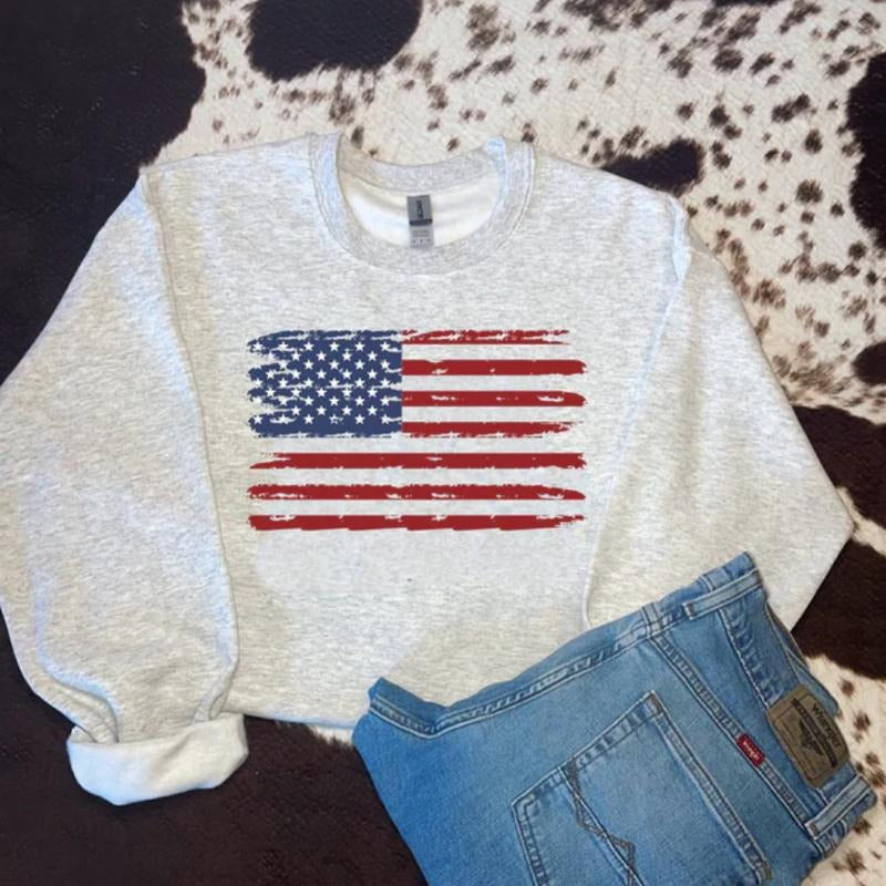 USA sweawtshirt crewneck shirt for women, western outfits women, western clothing stuff for women, country girl clothes...