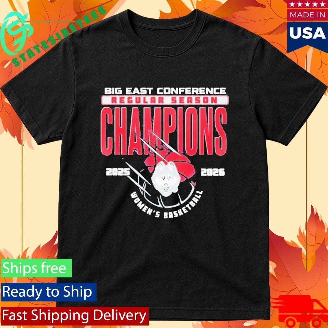 Uconn Huskies Womens Basketball 2026 Big East Champions Shirt