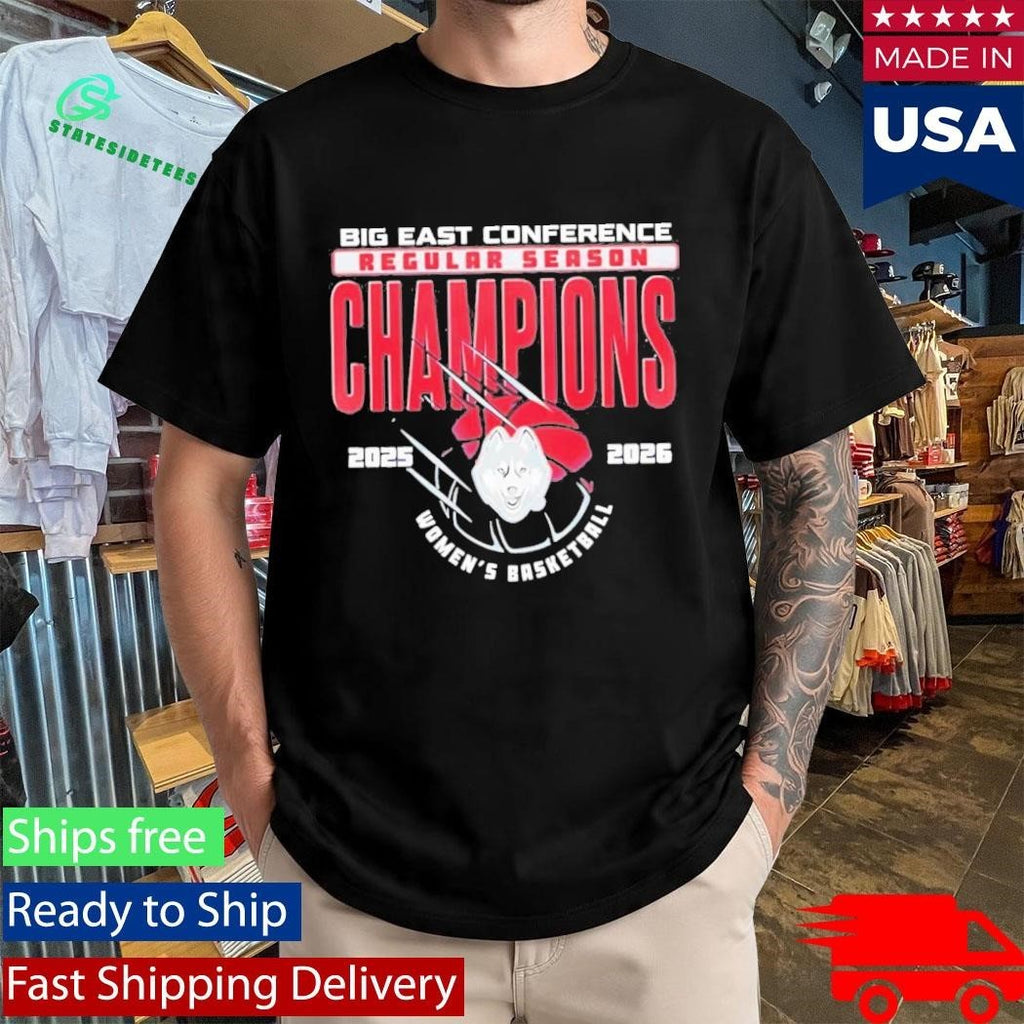 Uconn Huskies Womens Basketball 2026 Big East Champions Shirt