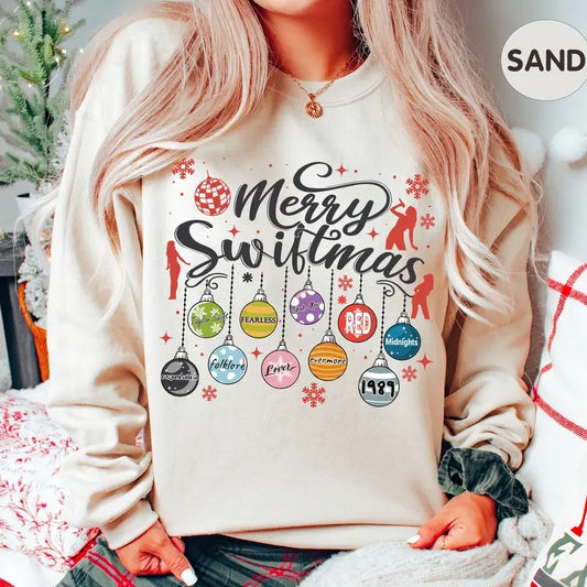 Ugly Christmas Sweatshirt, Merry Swiftmas Sweatshirt, TS 1989 Sweatshirt, Swiftmas Tee, Gift For Her