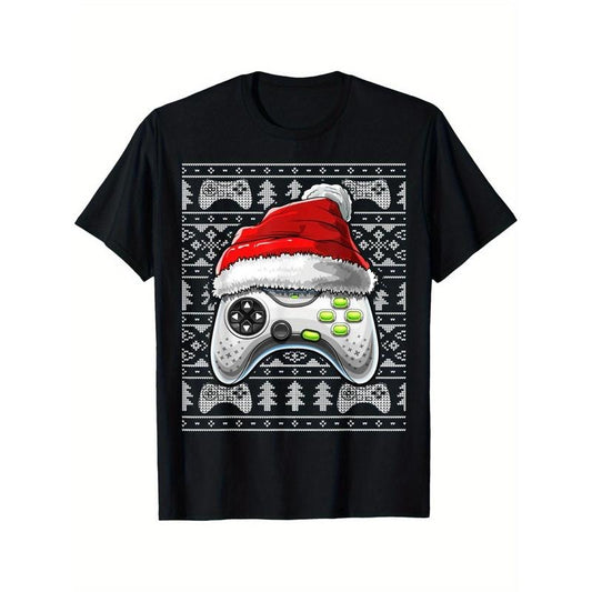 Ugly Christmas Video Game Controller Christmas Gamer Gift T-Shirt made in usa