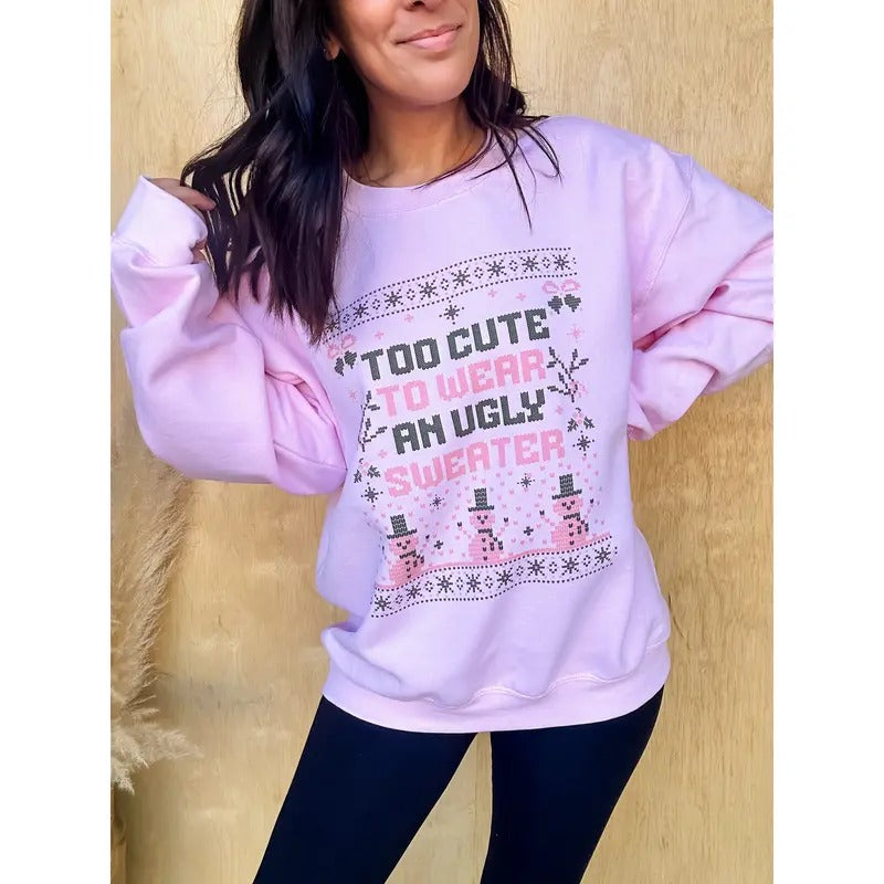 Ugly Sweater Graphic Top