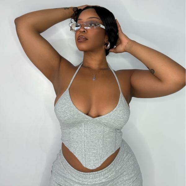 Ultimate Comfort Fashion Halter Sweat Corset T-Shirts, Hoodie, Sweatshirt | DripVista.com
