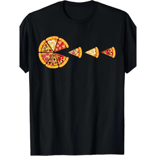 Ultra-Soft Cotton Pizza Slice Graphic Tee - Casual Crew Neck T-Shirt for Men & Women | Breathable, Durable & Stylish | Perfect for Casual Attire & Outdoor Activities | Comfort Fit with Short Sleeves | Available in S to 3XL made in usa