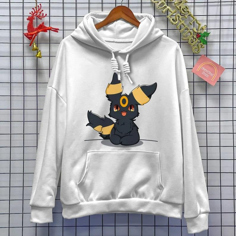 Umbreon Cute Hoodie Shirt Kawaii Shirt Eevee Radiance Tee Espeon Umbreon Lover Anime Shirt Gifts Sweatshirt | DripVista.com