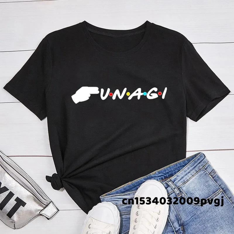Unagi with Colored Dots T-Shirt Women Friends TV Show Tshirt Harajuku Summer Women'WB shield Tee Shirt Unisex Streetwear...