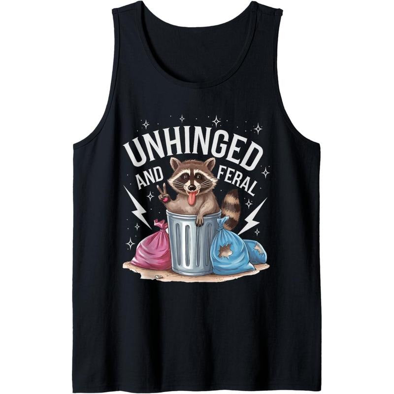 Unhinged And Feral Tank Topstyle{n002}2 T-Shirts, Hoodie, Sweatshirt | DripVista.com