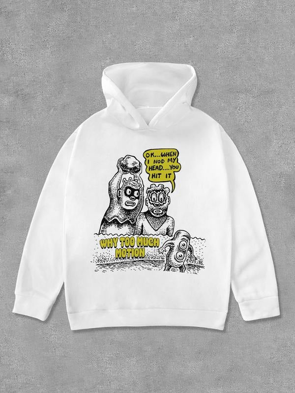 Unisex Cartoon Graphic Print Hoodie, Casual Long Sleeve Hooded Sweatshirt for Fall & Winter, Women'WB shield Top for...