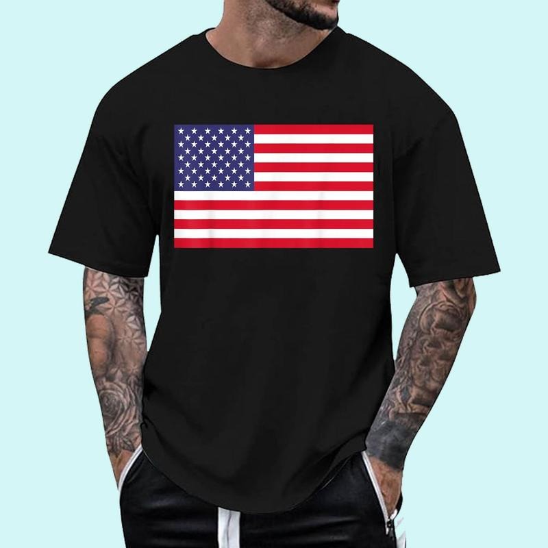 [Unisex Cotton Shirt] American Flag T-Shirt Hoodie, Sweatshirt | DripVista.com