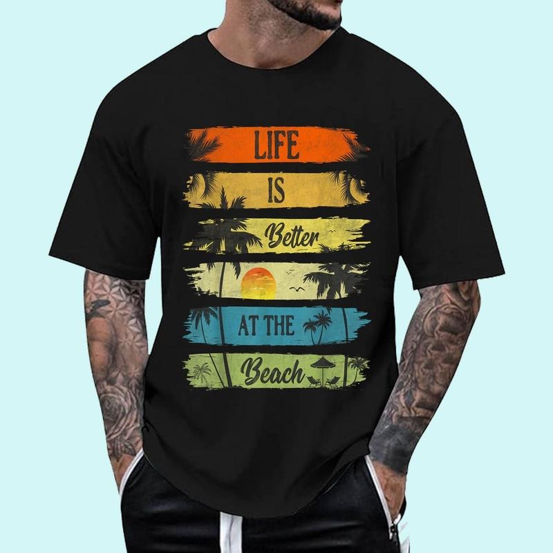 [Unisex Cotton Shirt] Summer Vacation Beach Vacation Life Is Better At The Beach T-Shirt Hoodie, Sweatshirt | DripVista.com