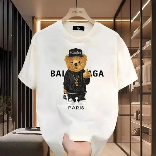 Unisex Cotton T-Shirt with Balan  BearPrint, High-quality Cotton, Stylish Outfit, Graphicdesign, Limited Edition, fashion Statement, Comfortable Fit, Fashion for Allunique T-shirt, Pop Culture Fashion
