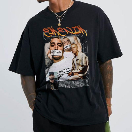 Unisex Eminem Vintage 90s Hoddie, Eminem Hoddie, Eminem Graphic Tee, Rap Music T-Shirt, Rap Vintage Shirt, Gift For Him and Herstyle{n002}2