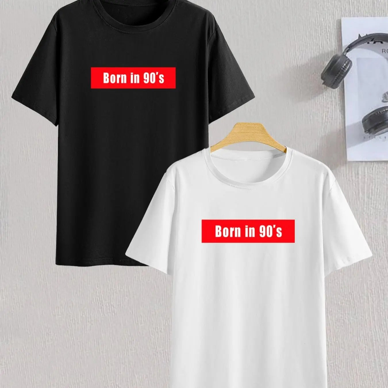 Unisex Letter Print Drop Shoulder Tee, Casual FOG Comfortable Round Neck Short Sleeve T-Shirt for Men & Women Daily Wear, Men'WB shield Sleepwear & Loungewear for Spiky hair fighters Seasons