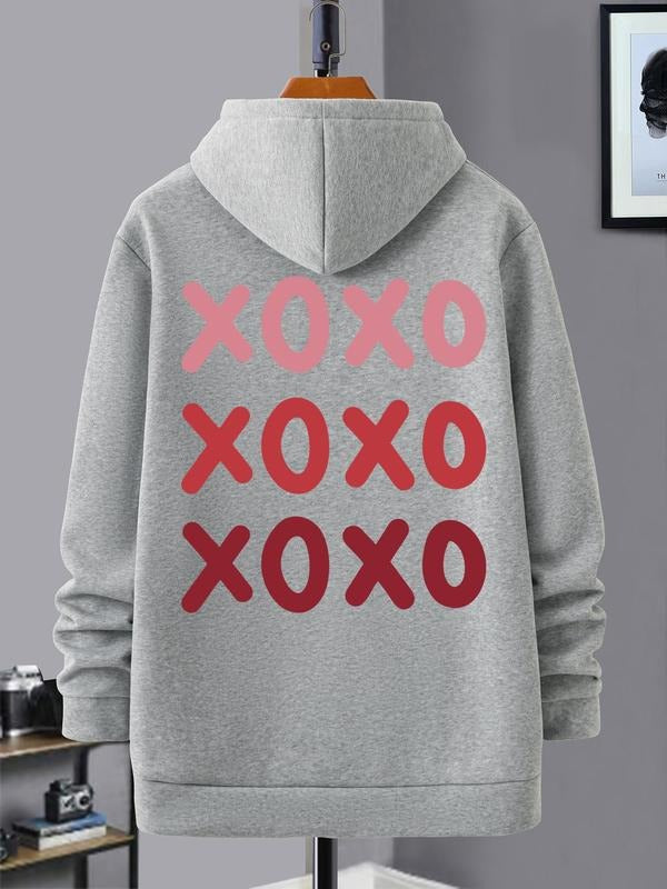 Unisex Letter Print Hoodie, Casual Regular Fit Long Sleeve Hooded Sweatshirt for Fall & Winter, Men'WB shield Top for...