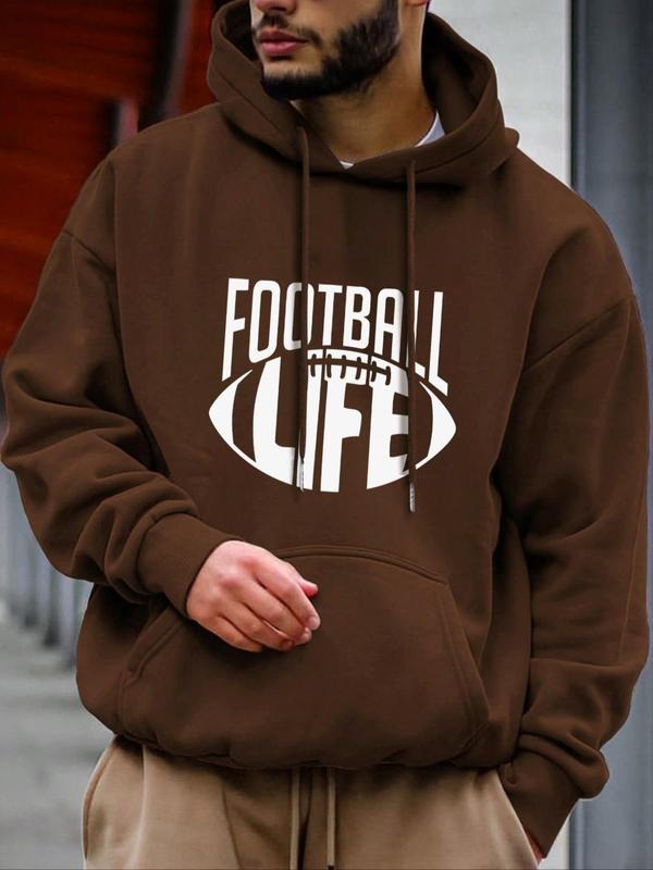 Unisex Men'WB shield Graphic Drop Shoulder Drawstring Pocket Hoodie, Regular Fit Casual Letter Print Hooded Sweatshirt...