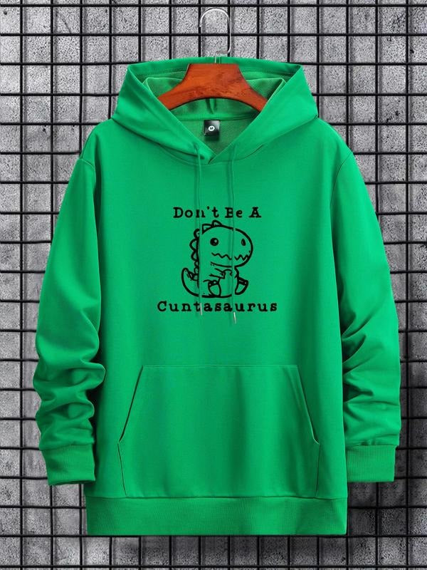 Unisex Men'WB shield Regular Fit Dinosaur Print Drop Shoulder Hoodie, Essentials Hoodie, Fashion Casual Drawstring Pocket Hooded Sweatshirt for Daily Holiday Outdoor Wear, Men TNF for Spring & Fall